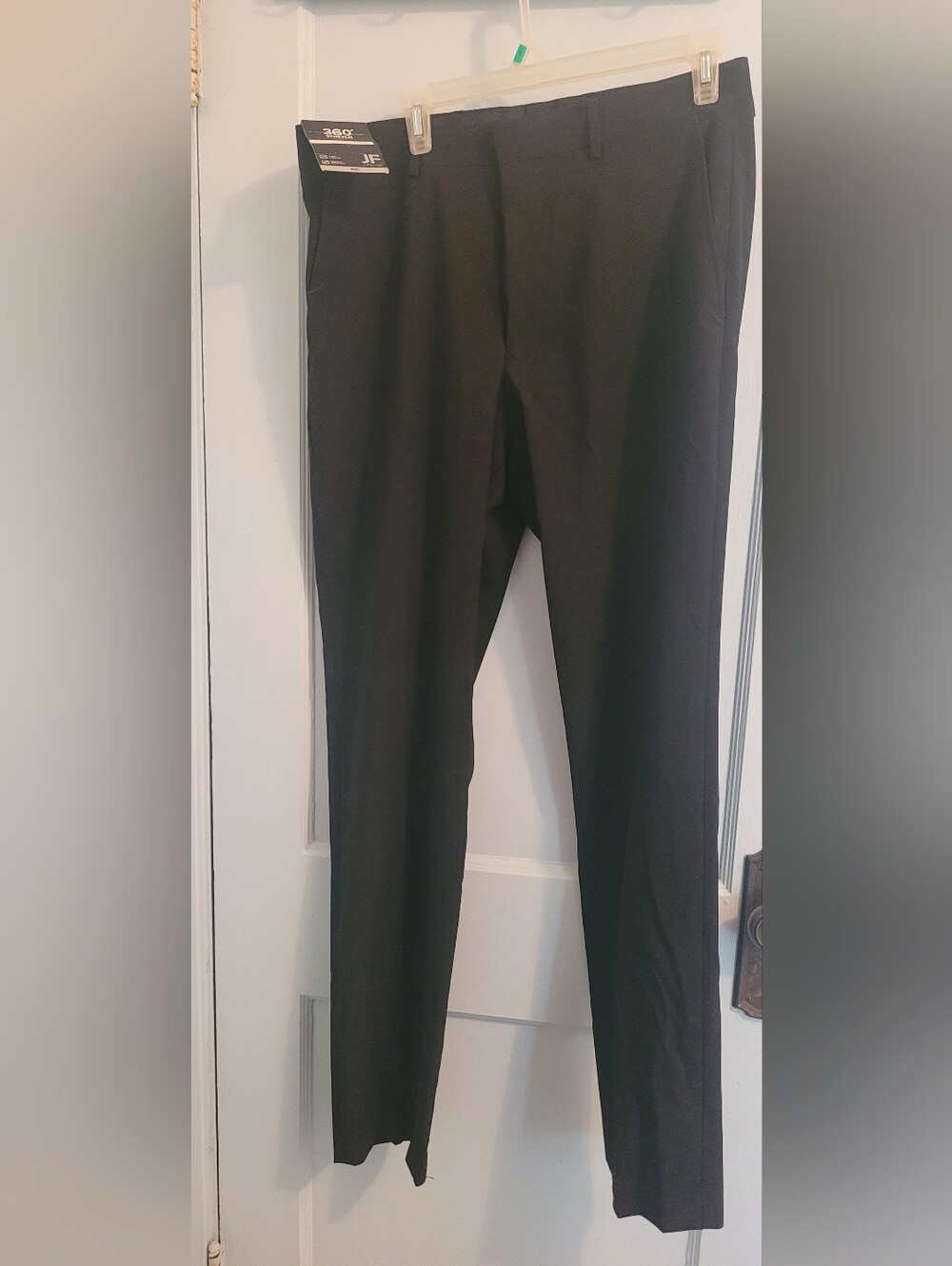 jf j.ferrar Black Men's Dress Pants - Sleek Straight Cut